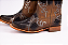Bota Feminina Goyazes Solado em couro/ Bico Quadrado Cor: Couro Dallas Furta cor/ Couro Dallas Furta cor 243201-CC - Imagem 3