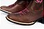 Bota Feminina Mr West Fóssil Tabaco Bordado 124 Pink Solado Lukesse Bico Quadrado - Outlet - Imagem 2