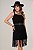 Vestido Feminino All Hunter Preto com franja - Imagem 1
