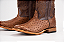 Bota Masculina Goyazes Solado Couro/ Bico Quadrado/ Avestruz/ Couro Mustang Café 241501-AC - Imagem 2