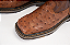 Bota Masculina Goyazes Solado Work/ Bico Quadrado/ Avestruz/ Couro Mustang Café 247404-AK - Imagem 5