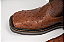 Bota Masculina Goyazes Solado Work/ Bico Quadrado/ Avestruz/ Couro Mustang Café 247404-AK - Imagem 6