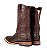 Bota Masculina Exotica Goyazes Solado em Couro/ Bico Quadrado/ Jacaré Tabaco/ Couro Mustang Café 241501-JC - Imagem 18