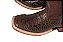 Bota Masculina Exotica Goyazes Solado em Couro/ Bico Quadrado/ Jacaré Tabaco/ Couro Mustang Café 241501-JC - Imagem 7