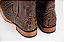 Bota Masculina Goyazes Solado em Couro/ Bico Quadrado/ Jacaré Tabaco/ Couro Mustang Café - Imagem 11