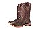 Bota Masculina Exotica Goyazes Solado em Couro/ Bico Quadrado/ Jacaré Tabaco/ Couro Mustang Café 241501-JC - Imagem 1