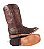 Bota Masculina Exotica Goyazes Solado em Couro/ Bico Quadrado/ Jacaré Tabaco/ Couro Mustang Café 241501-JC - Imagem 17