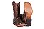 Bota Masculina Exotica Goyazes Solado em Couro/ Bico Quadrado/ Jacaré Tabaco/ Couro Mustang Café 241501-JC - Imagem 11