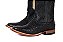 Bota Masculina Goyazes Solado em Couro/ Bico Quadrado/ Jacaré Barriga Preto/ Dallas Marinho 241501-JC - Imagem 13