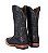 Bota Masculina Goyazes Solado em Couro/ Bico Quadrado/ Jacaré Barriga Preto/ Dallas Marinho 241501-JC - Imagem 9