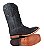 Bota Masculina Goyazes Solado em Couro/ Bico Quadrado/ Jacaré Barriga Preto/ Dallas Marinho 241501-JC - Imagem 6