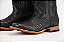 Bota Masculina Goyazes Solado em Couro/ Bico Quadrado/ Jacaré Barriga Preto/ Dallas Marinho - Imagem 2