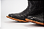 Bota Masculina Goyazes Solado em Couro/ Bico Quadrado/ Jacaré Barriga Preto/ Dallas Marinho - Imagem 3