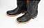 Bota Masculina Goyazes Solado em Couro/ Bico Quadrado/ Jacaré Barriga Preto/ Dallas Marinho - Imagem 4