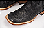 Bota Masculina Goyazes Solado em Couro/ Bico Quadrado/ Jacaré Barriga Preto/ Dallas Marinho - Imagem 5