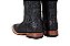 Bota Masculina Goyazes Solado em Couro/ Bico Quadrado/ Jacaré Barriga Preto/ Dallas Marinho 241501-JC - Imagem 10
