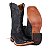 Bota Masculina Goyazes Solado em Couro/ Bico Quadrado/ Jacaré Barriga Preto/ Dallas Marinho 241501-JC - Imagem 16