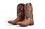 Bota Masculina Goyazes Solado Jump/ Bico Quadrado/ Avestruz/ Couro Mustang Café - Imagem 1