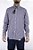 Camisa Masculina Ariat Manga Longa Xadrez Pequeno Marinho Bordado Azul - Imagem 1