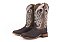 Bota Feminina Goyazes - Bico Quadrado/ Couro de Cabeça/ Solado couro/ Cor Cabeça Brown/ Couro Atlanta Carmel 246407-CBC - Imagem 1
