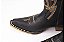Bota Feminina Goyazes Bico fino/ Cano bem longo com Ziper lateral / Cor: Couro Pit Stop Preto/ Couro Pit Stop Preto 249802- Couro CC - Imagem 5