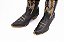 Bota Feminina Goyazes Bico fino/ Cano bem longo com Ziper lateral / Cor: Couro Pit Stop Preto/ Couro Pit Stop Preto 249802- Couro CC - Imagem 10