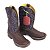 Bota Masculina Goyazes Solado Jump/ Cor Cabeça Brown/ Couro Mustang Preto 243002-CBJ - Imagem 5