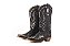 Bota Feminina Goyazes  Solado Couro - Cor Couro Pit Stop Preto/ Couro Pit Stop Preto 246802-CC - Imagem 1