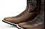 Bota Feminina Mr West Solado Flex/ Cano Médio/ Bico Quadrado/ Cor: 1474 Fóssil Sella/ Fóssil Sella - Imagem 3
