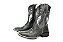 Bota Feminina Mr West Solado Flex/ Cano Médio/ Cor: 1474 Fóssil Café/ Fóssil Café Azul BB - Imagem 1