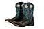Bota Masculina Austin Ranch Cor 120112F2P - Mad Dog Azul/ Azu Turquesa/ Solado Flex/  Bico Quadrado - Imagem 1