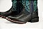 Bota Masculina Austin Ranch Cor 120112F2P - Mad Dog Azul/ Azu Turquesa/ Solado Flex/  Bico Quadrado - Imagem 2