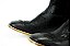 Bota Feminina Mr West Solado Couro/ Bico Quadrado/ B-36 Flor Preta Cor 1474/ Fóssil Preto/ Fóssil Preto - Imagem 4
