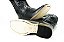Bota Feminina Mr West Solado Couro/ Bico Quadrado/ B-36 Flor Preta Cor 1474/ Fóssil Preto/ Fóssil Preto - Imagem 6
