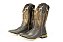 Bota Masculina Mr West Solado Couro/ Bico Quadrado/ B-58C 885 5035/PTA/ Couro Cabeça/ Cor 1463 - Cabeça Café/ Fóssil Tabaco - Imagem 1
