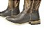 Bota Masculina Mr West Solado Couro/ Bico Quadrado/ B-58C 885 5035/PTA/ Couro Cabeça/ Cor 1463 - Cabeça Café/ Fóssil Tabaco - Imagem 3