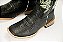 Bota Masculina Mr West Solado Couro/ Bico Quadrado/ Couro Cabeça/ B-58P BD247 Neon Cor 1463 - Cabeça Preto/ Fóssil Preto - Imagem 4