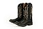 Bota Masculina Goyazes Couro Pit Stop Preto/ Couro Pit Stop Preto/ Solado Jump/ Bico Quadrado/ 203054-CJ - Imagem 1