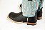 Bota Masculina Goyazes Bison Café/ Couro Destroyer Azul/ Solado Couro/ Bico Quadrado - Imagem 8