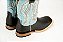Bota Masculina Goyazes Bison Café/ Couro Destroyer Azul/ Solado Couro/ Bico Quadrado - Imagem 9
