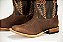 Bota Masculina Goyazes Cabeça Tan/ Dallas Café/ Solado Couro/ Bota Couro de Cabeça Bovino/ Bico Quadrado - Imagem 2