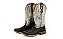 Bota Feminina Goyazes Couro Pit Stop/ Fóssil Prata/ Solado Power/ Bico Quadrado/ 226404-CF - Imagem 1