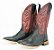 Bota Masculina Mr West Cabeça Preta - Cano Vermelho - Couro - Imagem 1