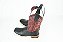 Bota Masculina Mr West Cabeça Preta - Cano Vermelho - Couro - Imagem 10