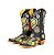 Bota Feminina Goyazes - Bico fino/ Cano Médio/Baixo/ Solado couro/ Cor: Couro Bison Preto/ Bison Preto - 256802-cc - Imagem 1