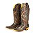 Bota Feminina Goyazes - Bico fino/ Cano Médio/Alto/ Solado couro/ Cor: Couro Atlanta Café/ Couro Atlanta Café - 256805-cc - Imagem 1