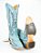 Bota Feminina Goyazes - Bico fino/ Cano médio/alto/ Solado couro/ Cor couro Destroyer azul 256803 cc - Imagem 5