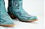 Bota Feminina Goyazes - Bico fino/ Cano médio/alto/ Solado couro/ Cor couro Destroyer azul 256803 cc - Imagem 10