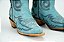Bota Feminina Goyazes - Bico fino/ Cano médio/alto/ Solado couro/ Cor couro Destroyer azul 256803 cc - Imagem 11