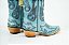 Bota Feminina Goyazes - Bico fino/ Cano médio/alto/ Solado couro/ Cor couro Destroyer azul 256803 cc - Imagem 12